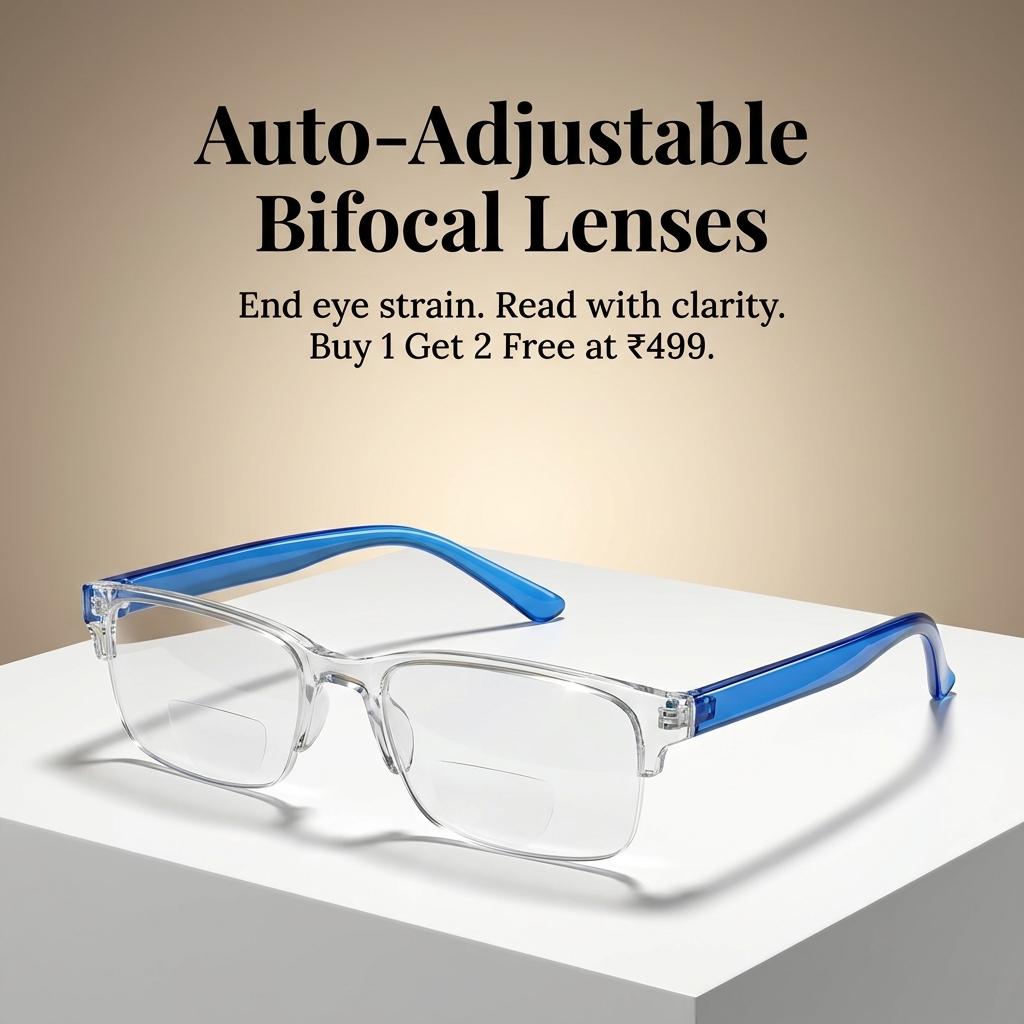 Auto - Adjusting Bifocal Reading Glasses (Anti - Blue Light) | Buy 1 Get 2 Free - LIVEE