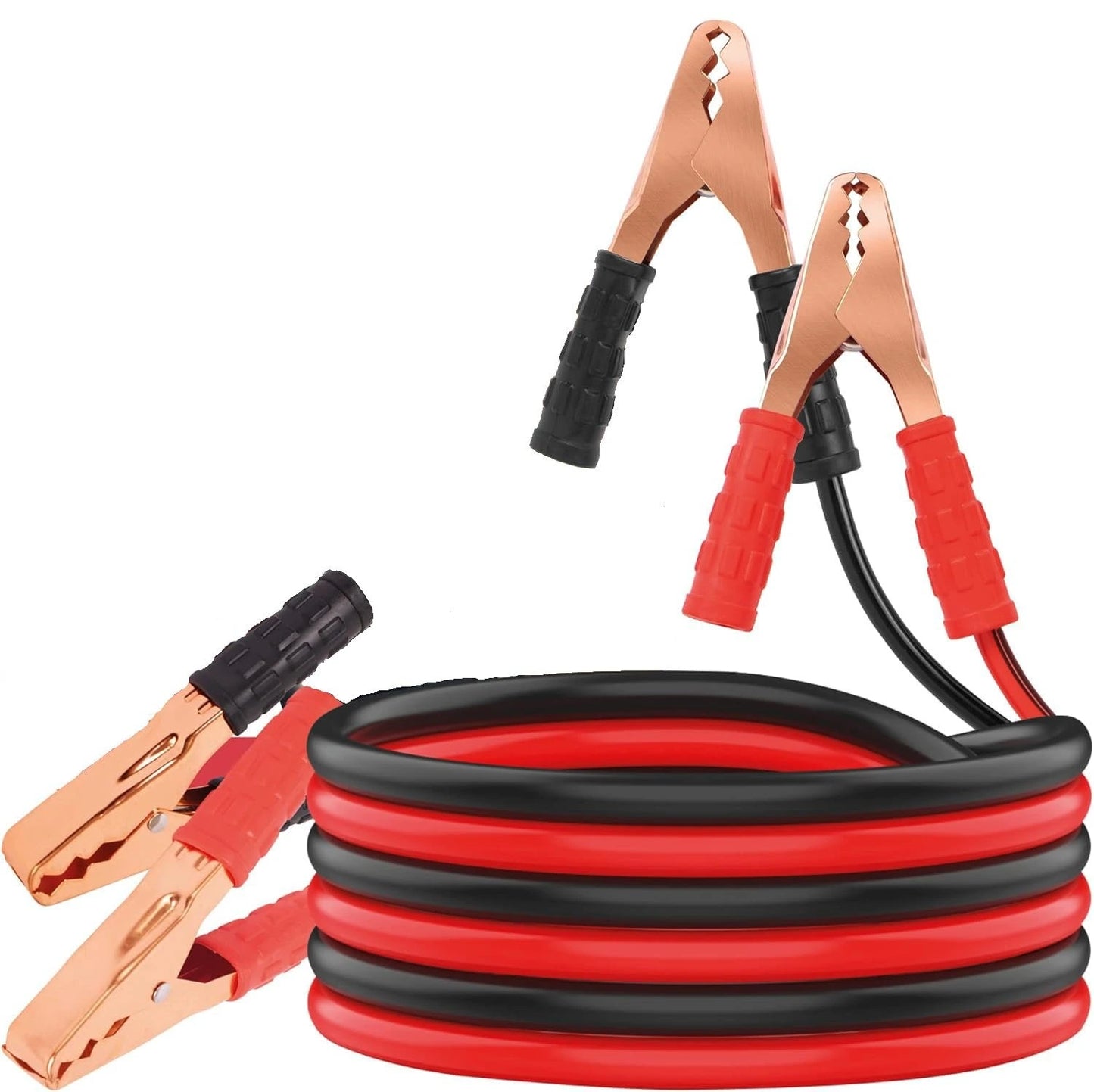 Heavy-Duty 500 AMP Car Jumper Cable — Emergency Battery Jump Starter (6.5 ft, 4-Gauge Copper)