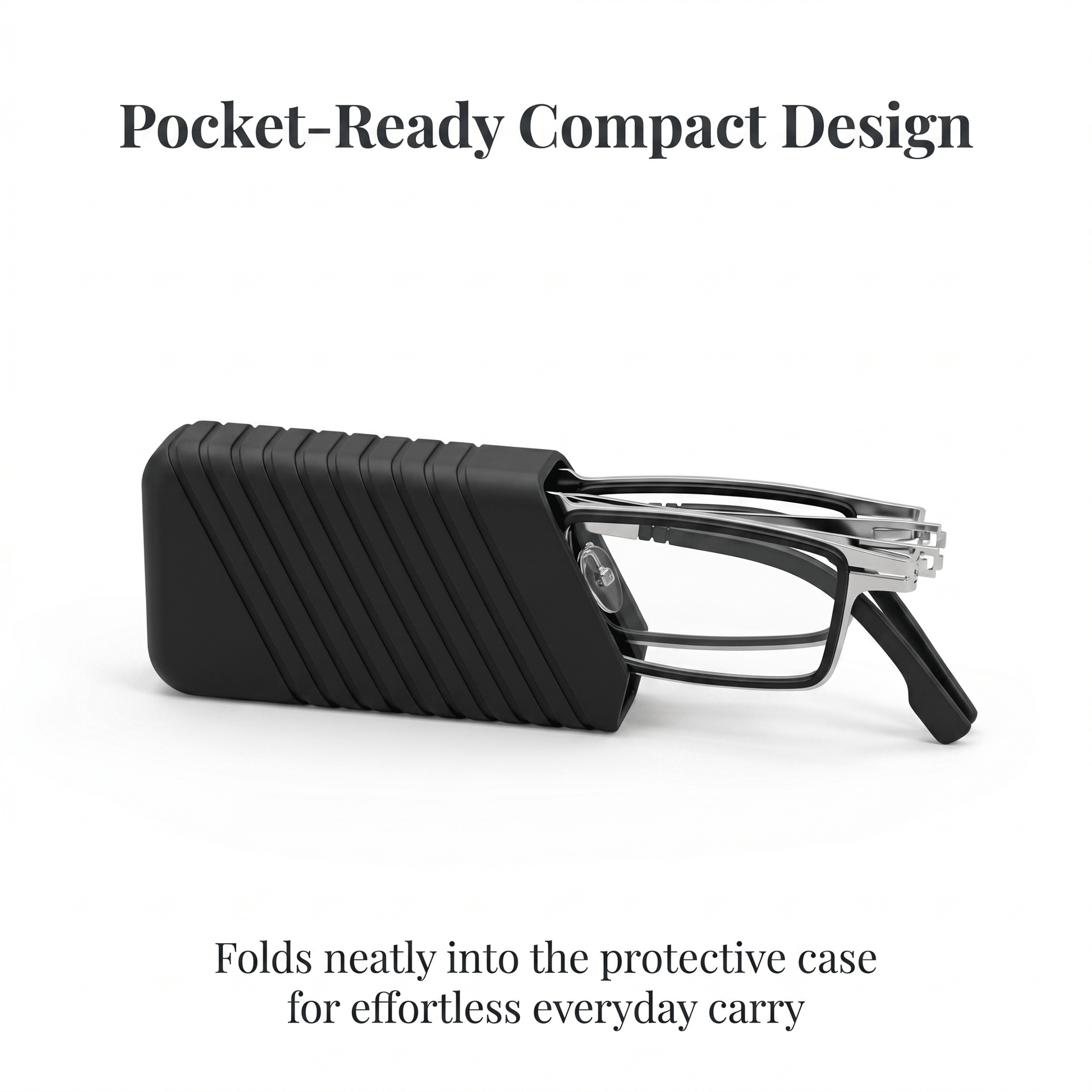 Foldable Reading Glasses with Case | Auto Adaptive Power Lens | Buy 1 Get 1 Free - LIVEE