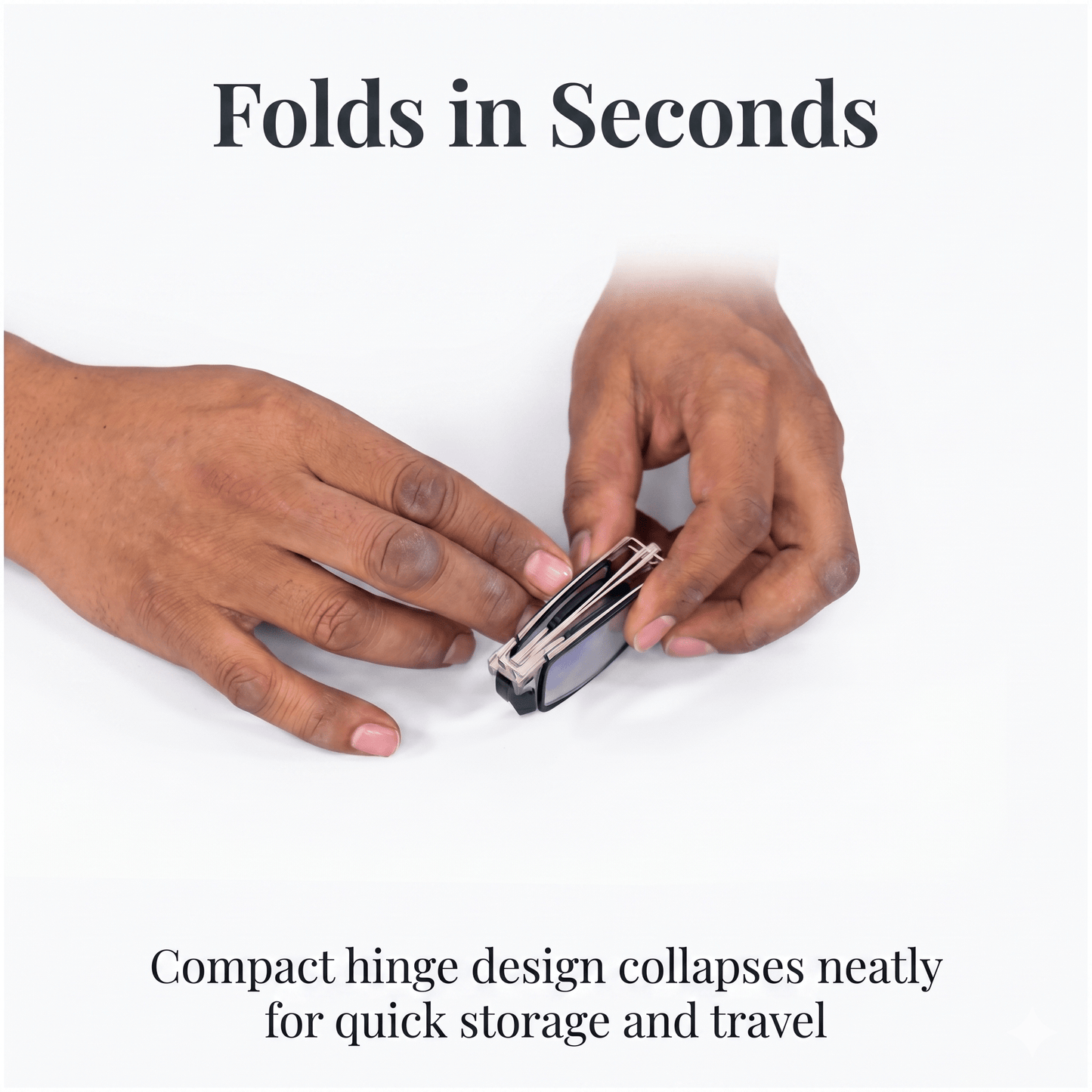Foldable Reading Glasses with Case | Auto Adaptive Power Lens | Buy 1 Get 1 Free - LIVEE