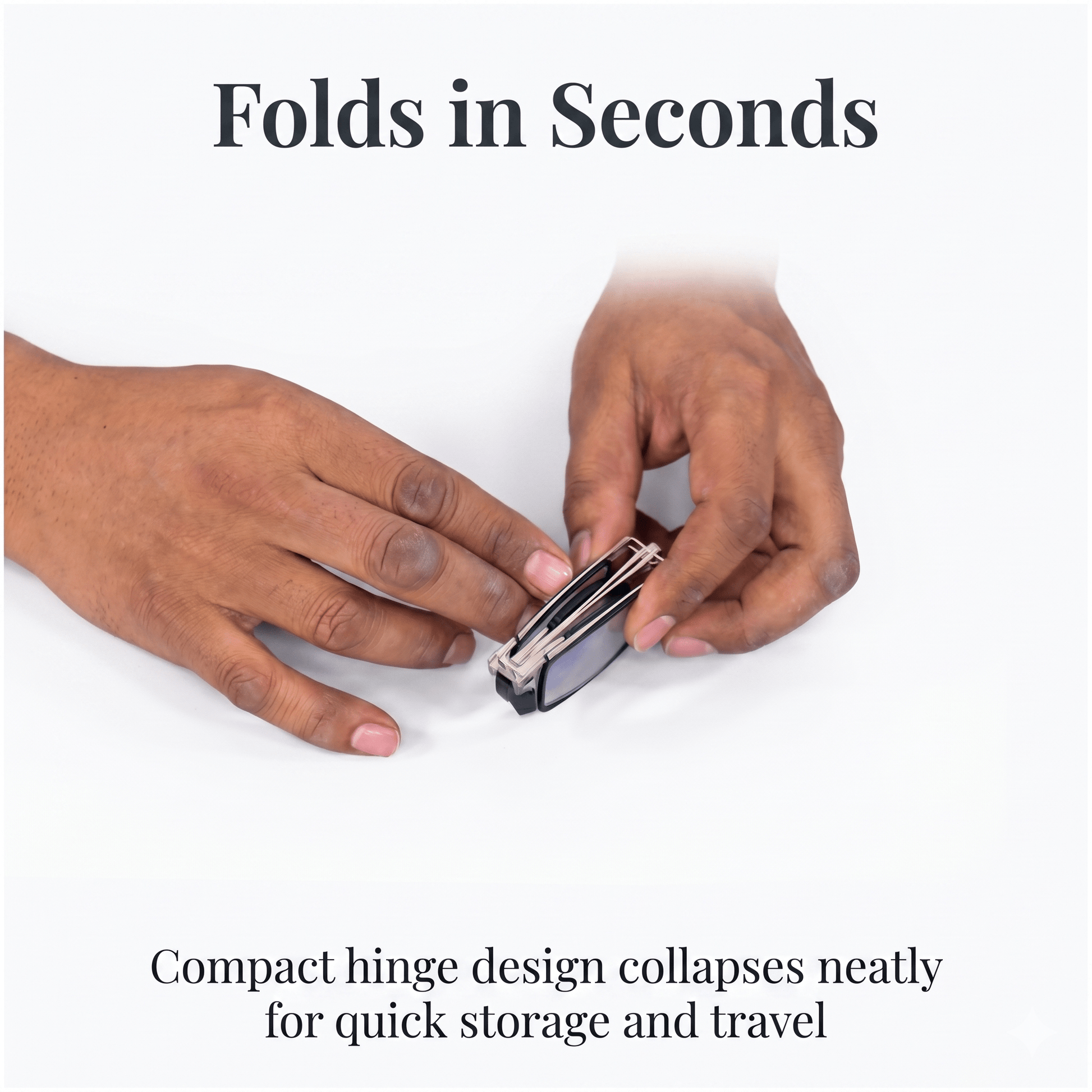 Foldable Reading Glasses with Case | Auto Adaptive Power Lens | Buy 1 Get 1 Free - LIVEE