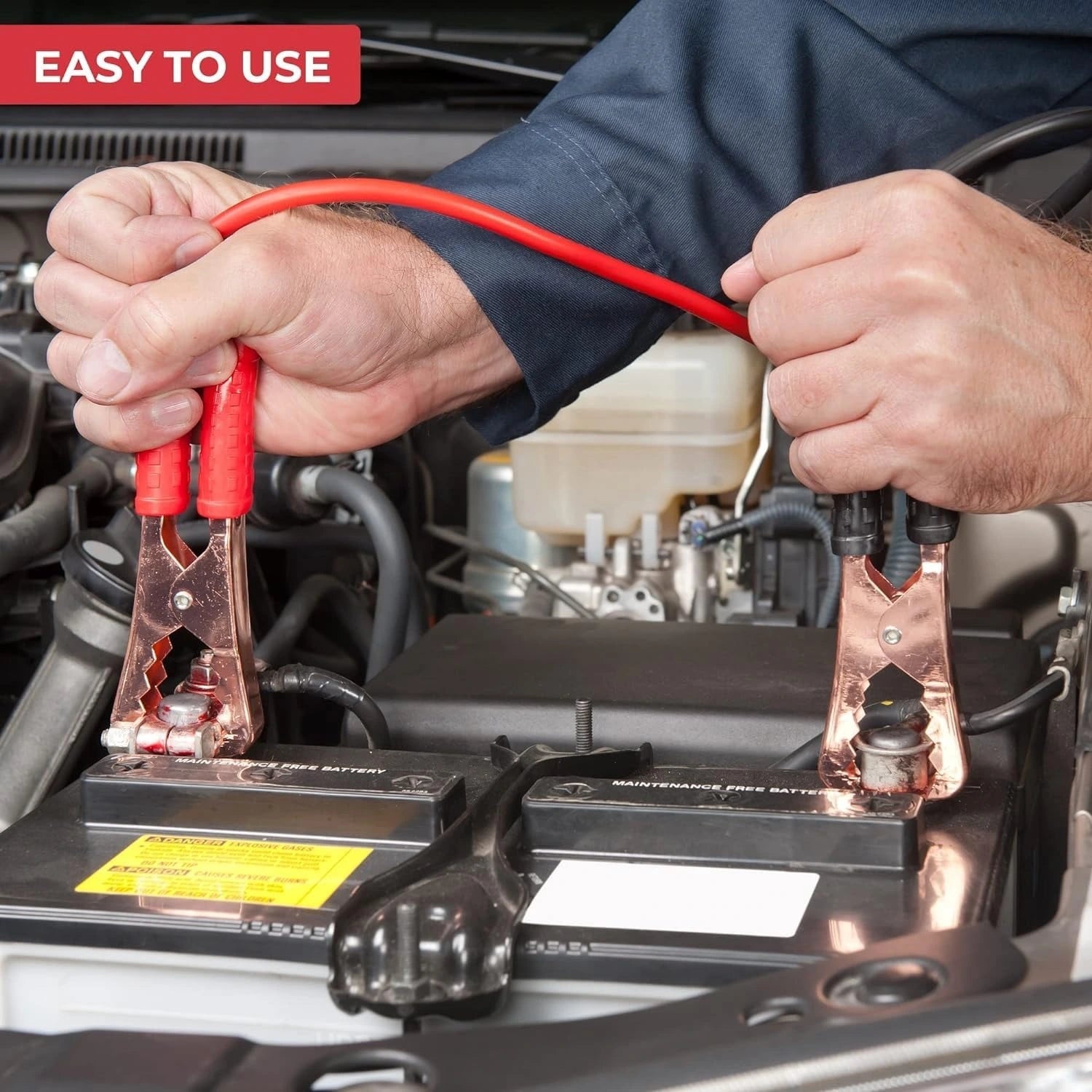 Heavy Duty 500 Amp Car Jumper Cables | 6.5ft Professional Grade - LIVEE