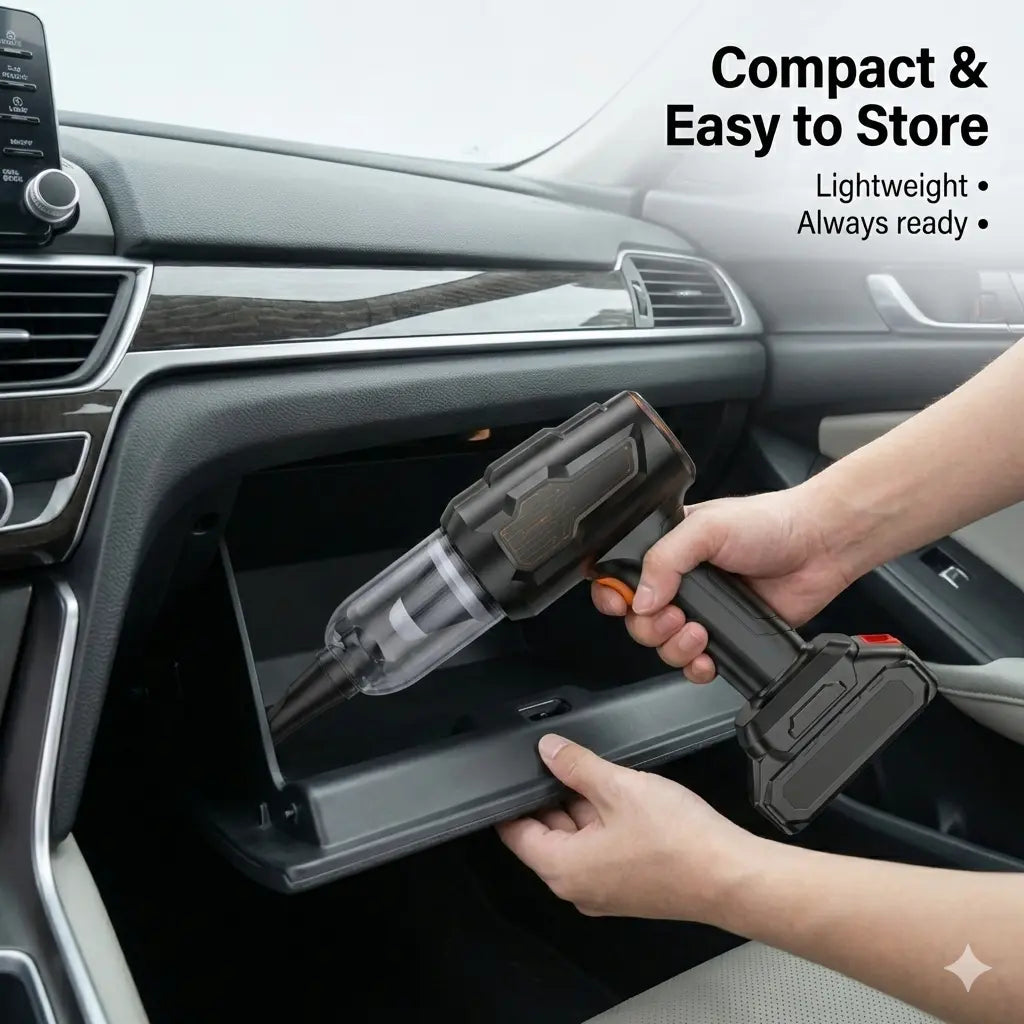 Cordless Car Vacuum Cleaner — Clean Your Car Anytime, Anywhere