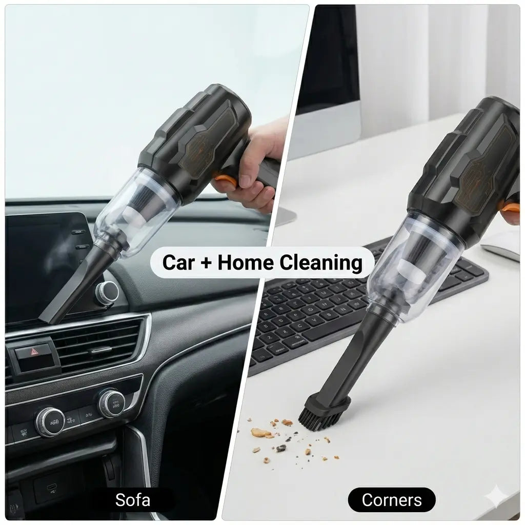 Cordless Car Vacuum Cleaner — Clean Your Car Anytime, Anywhere